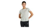 maillot de manga corta azul para mujer new balance athletics