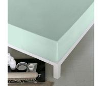 sabana bajera ajustable naturals verde cama de 105 105 x 190 cm