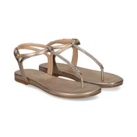 unisa sandalias planas mujer - marron talla 37
