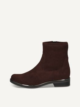 CAPRICE Bootie, brown, made of Textiles with Block heel, Size 38