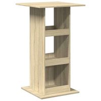 mesa alta bar con almacenaje madera roble sonoma 60x60x102 cm vidaxl