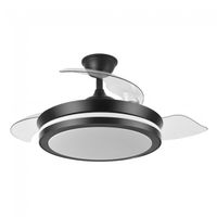 ventilador led con aspas plegables esparta mini cct 72w