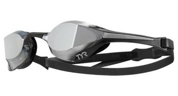 Tyr tracer x elite mirrored racing adult goggles silver blk all