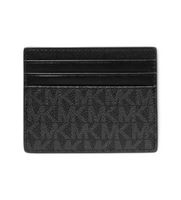 michael kors para hombre 39f9lgyd2b tarjetero greyson grande con logotipos negro osfa casual lona
