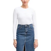 calvin klein jeans camiseta manga larga a- ls monogram baby lv047a803g para mujer