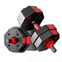 decodeko-juego de mancuernas ajustablesforma octogonal pesas ajustables y agarre comodo equipo de entrenamiento para entrenamientos versatiles en casa y gimnasio unisex