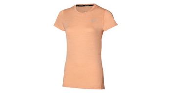 Maillot de manga corta mizuno impulse core coral para mujer