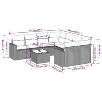 conjunto de ocio para jardin con cojines conjunto de 9 piezas