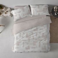juego funda nordica 50 algodon cama de 135 cm - nude - burrito blanco