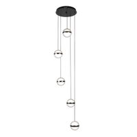 plafon colgante people 5l negro 140w 3000-4000-6000k 10920lm remoto y regintensidad regx35x35cm