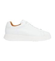 boss para hombre 50497887 zapatillas de piel bulton blanco 42 plano cordones casual