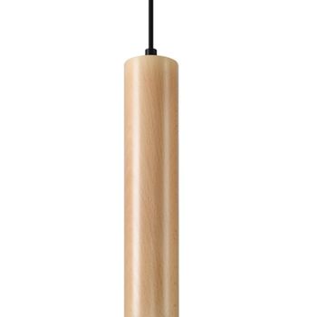 Lámpara de techo madera natural madera alt. 105 cm