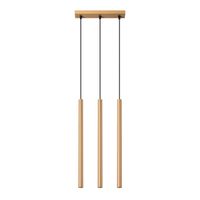 lampara colgante vacu dorado 3 luces