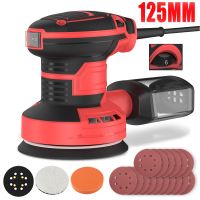 lijadora excentrica electrica de 300w 6 velocidades ajustables 5 pulgadas 125mm para lijado de madera pulido de coches maquina multifuncional para bricolaje en el hogar herramientas electricas