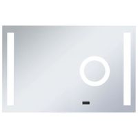 espejo de pared de bano con led y sensor tactil 100x60 cm vidaxl
