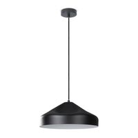 lampara colgante riley negro-blanco