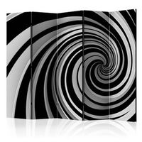 biombo - black and white swirl ii 225x172 cm
