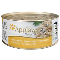 applaws cat food cans 70g - chicken in broth - chicken breast 24 x 70g