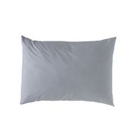 funda de almohada lisa gris 45x155 cm algodon 200 hilos