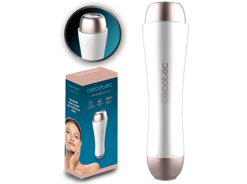 Depiladora - Cecotec FaceCare Smooth Elite, Cuchilla circular de acero inoxidable, IPX5, Tapa protectora, Blanco