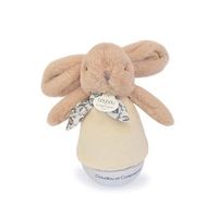 luz nocturna musical con forma de conejito de peluche beige