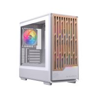 torre pc einarex pulse pm400 rgb white compacta madera soporte 9 ventiladores liquida 240mm