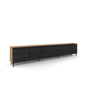 Mueble Tv Campillos-02 Con Puertas Abatibles Y Almacenaje