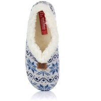 nortenas pantuflas zapatilla de casa forrada para mujer