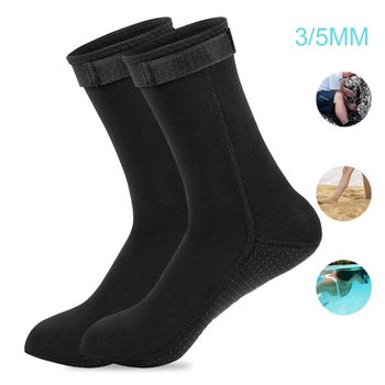 Calcetines de neopreno de 5mm, zapatos de traje de neopreno de 3mm, calcetines antideslizantes para Surf, aletas de natación, botas de playa elásticas, calcetines cálidos para snorkel y bucear