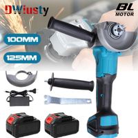 dwiusty 21v 125mm 4 engranajes amoladora angular electrica sin escobillas iones de litio recargables de alta potencia para cortar y pulir