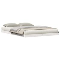 estructura de cama de suelo 140 x 220 cm madera de pino macizo vidaxl