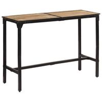 mesa de bar madera maciza de mango rugoso 150x55x107 cm