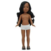 folk artesania muneca desnuda mulata 41 cm pelo ondulado - edicion limitada
