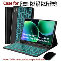 funda con teclado bluetooth para xiaomi pad 78 de 112 - funda con teclado bluetooth inalambrico extraible para xiaomi pad 78 pro de 112