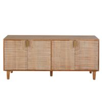 aparador de 4 puertas de mango macizo de 160 cm