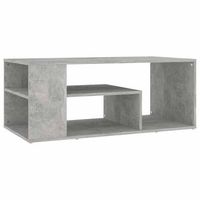 mesa de centro madera de ingenieria gris hormigon 100x50x40 cm vidaxl