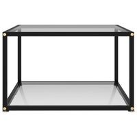 mesa de centrormesa auxiliarrmesita de centro transparente vidrio templado 60x60x35 cm