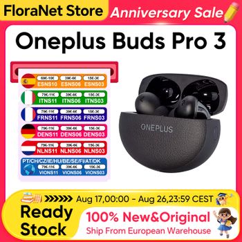 Audífonos Originales OnePlus Buds Pro 3 Versión Global TWS Bluetooth 5.4 con Cancelación Activa de Ruido de 50dB, 43h de Duración de Batería, IP55