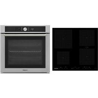 hotpoint smart cid641bb electric induction hob  class 4 si4 854 c ix electric oven bundle red