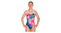 banador para mujer mako nereid flamingo azul   multicolor