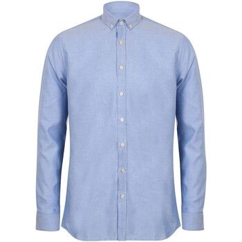Henbury Camisa manga larga dern para hombre