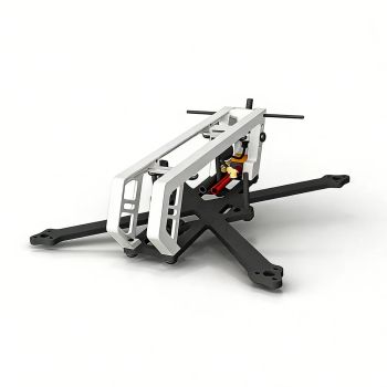 WalleFPV Lightning3 chasis de 112 mm de distancia entre ejes de 3 pulgadas compatible con unidad aérea analógica / DJI O