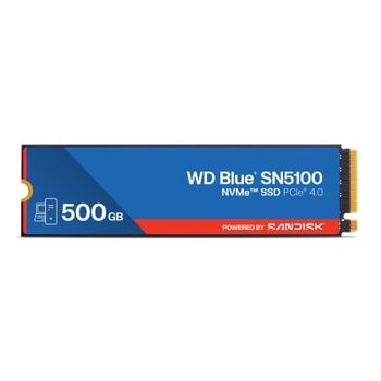 Disco Duro SanDisk 500GB M.2 NVMe 6600MB/s WD Blue SN5100 QLC 3D NAND Encriptado