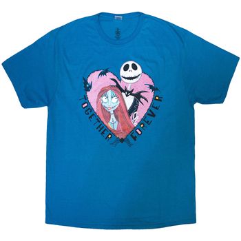 Nightmare Before Christmas Camiseta manga larga Together Forever para mujer