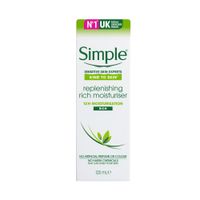 simple kind to skin replenishing rich moisturiser