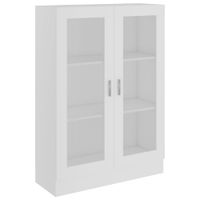 vitrina de madera contrachapada blanco 825x305x115 cm