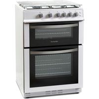 montpellier mdg600lw 60 cm gas cooker - white white