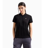 ea7 para mujer 7w000030af12450 polo micro negro s casual algodon manga corta