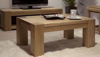 Milan 120cm Oak 4x2 Coffee Table