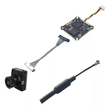 HDZero Whoop V2 VTX 5.8G 25/200mW 1080P Transmisor FPV y Nano V3 1/2 Pulgadas 720@60fps 4:3 Cámara FPV Combinación para